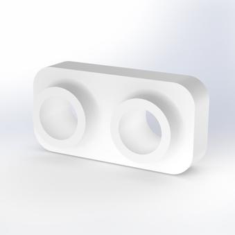 PTFE 絶縁スペーサーの樹脂加工の製作・見積もり事例