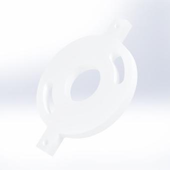 PTFE タブ付フローディスクの樹脂加工の製作･見積もり事例