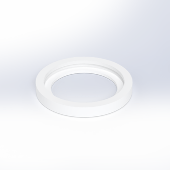PTFE インターロックリング(下)の樹脂加工の製作･見積もり事例