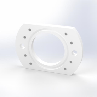 PTFE サブプレートの樹脂加工の製作･見積もり事例
