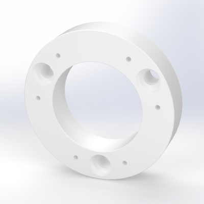 PTFE スペーサーの樹脂加工の製作・見積もり事例