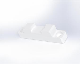 PTFE センターガイドブロックの樹脂加工の製作・見積もり事例