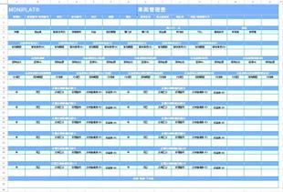 車両管理表の空テンプレート
